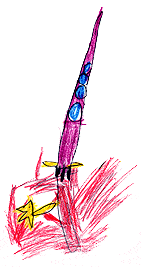 Cohete dibujado por Juan