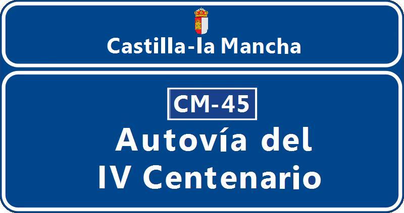 Panel de la Autovía del IV Centenario