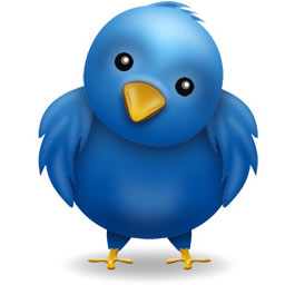 Pájaro del logo de twitter
