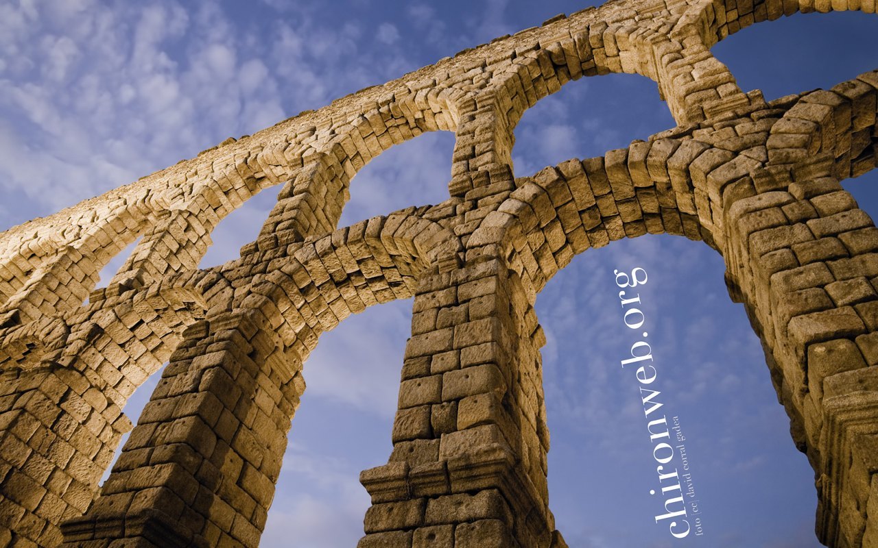 Fondo de pantalla de Χείρων·Chiron. Acueducto de Segovia. Foto [cc] David Corral Gadea.