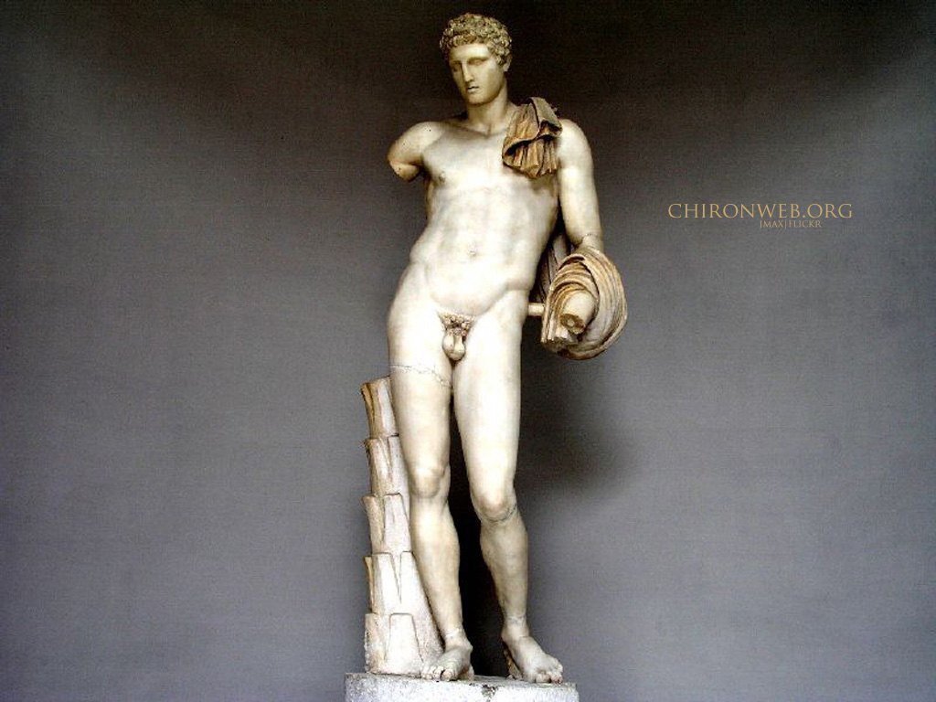 Fondo de pantalla de Χείρων·Chiron. Hermes Belvedere, Museo Pio-Clementino, Vaticano. Foto ©jmax, flickr.